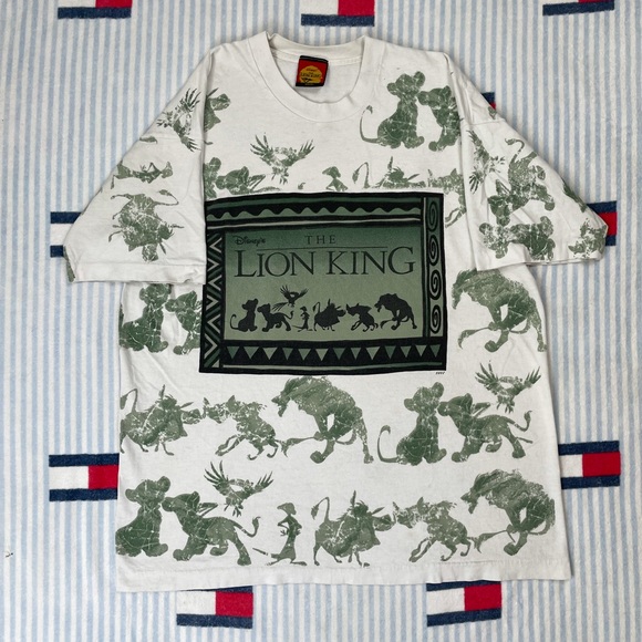 Vintage Disney The Lion King all over print promo tee shirt